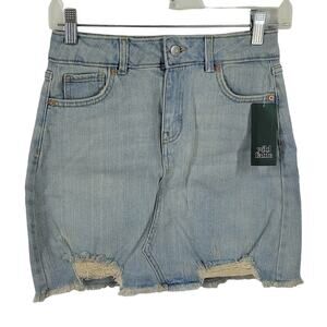 Wild Fable Women's Denim Mini Skirt, Size 4, NWT
